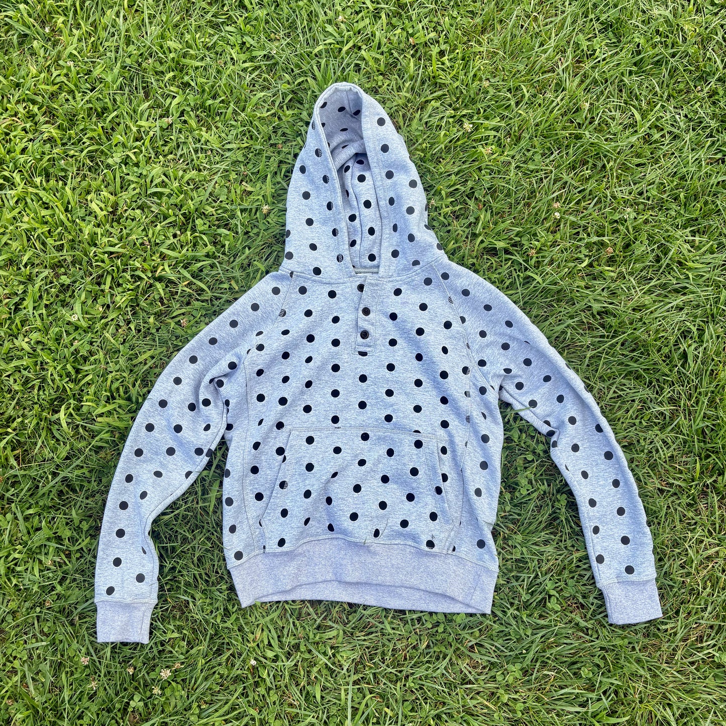 Polkadot Henley Hoodie
