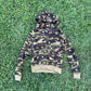 Star Print Henley Hoodie